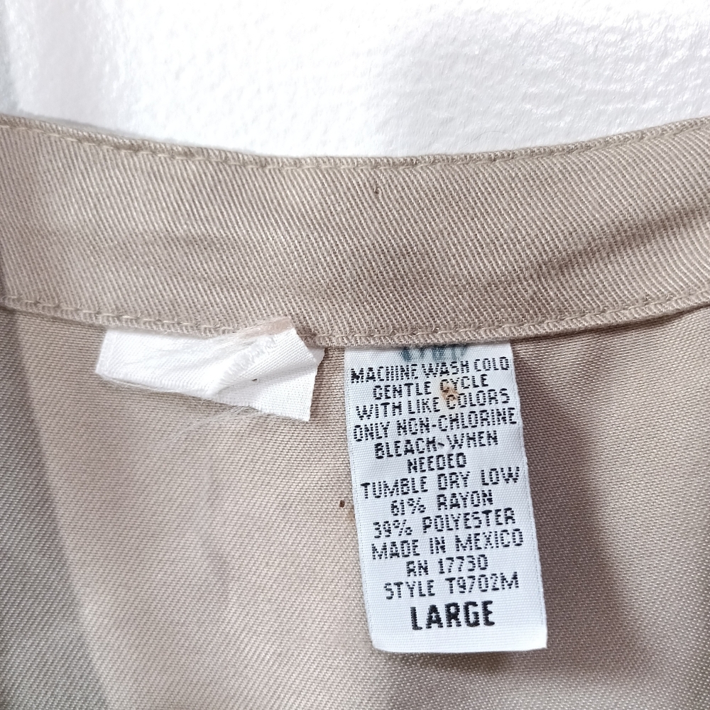 Vintage Y2K Cherokee cargo pocket maxi jumper dress in khaki size L NWT - Picture 5 of 10